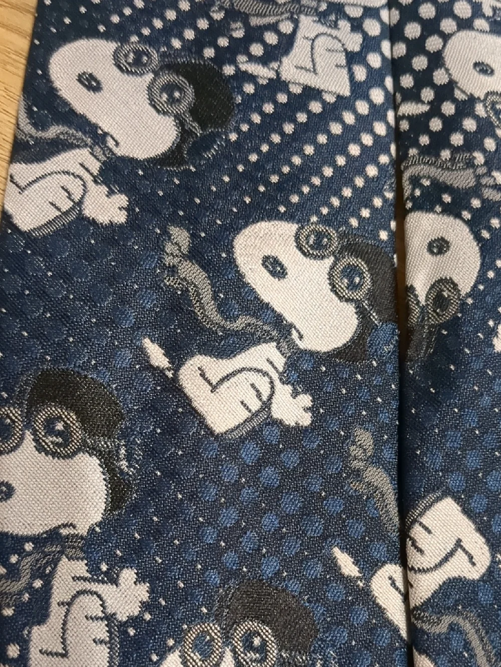 Snoopy Cervantes Navy Blue Neck Tie